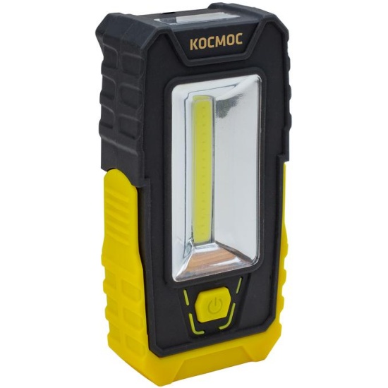 Фонарь КОСМОС KocAu6006COB (карманный, 3LED+5WxCOB, 3хААА, , пластик, с магнитом, поворотн.)  (1/100 1