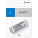USB 2.0 накопитель Smartbuy 004 ГБ серия Twist Белый (SB004GB2TWW)