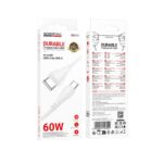 BOROFONE BX121/ PD кабель Type-C-Type-C/ 1m/ 60W/ белый