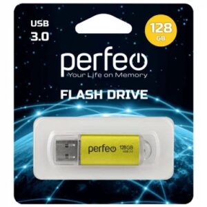 Perfeo USB 3.0 128GB C14 Gold metal series 1