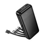 HOCO J163A Graceful Powerbank 20000mAh/4 cable/Black