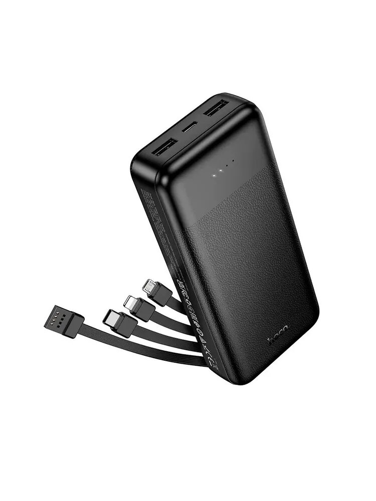 HOCO J163A Graceful Powerbank 20000mAh/4 cable/Black 1