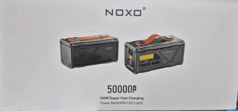 Powerbank NOXO PN-9 50000 mAh/100w/фонарь/5v-3A/9v-2A/12v-1.5A/20v-3A Gray 1