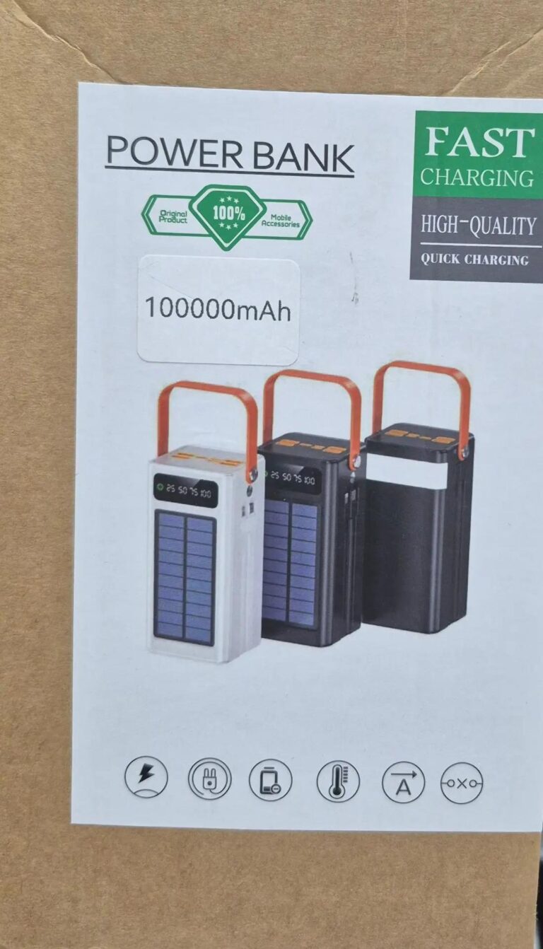 Power bank 100000 Quick chargtr Solar 1