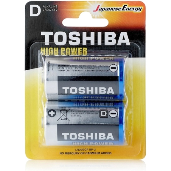 Toshiba LR20/2BL High Power Alkaline 1