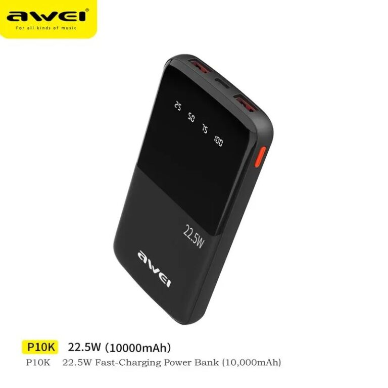 Внешний аккумулятор Awei P10K 10000mah 22.5W 1