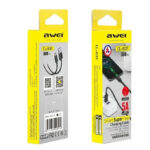 Кабель USB Awei CL-113T Type-C 30см {Black}
