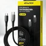 Кабель USB Awei CL-193C 60W {White} 2m