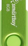 USB 2.0 накопитель Smartbuy 008 ГБ серия Twist Зелёный (SB008GB2TWAG)