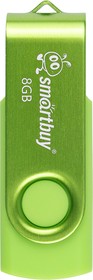 USB 2.0 накопитель Smartbuy 008 ГБ серия Twist Зелёный (SB008GB2TWAG) 1