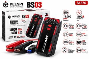 Автомобильное ПЗУ  DEESPI BS03 18000mAh (12V, пик ток 1400A) 1