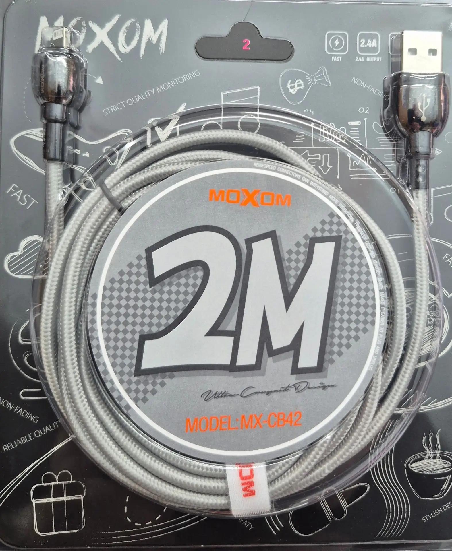 MOXOM USB кабель Lightning/ 2m MX-CB42 Gray 1 MOXOM USB кабель Lightning/ 2m MX-CB42 Gray 1