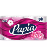 Туалетная бумага PAPIA 3сл 8ш Таинственный сад 1/7