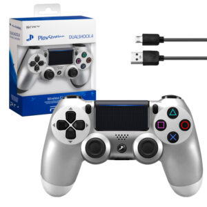 Джойстик PS4 DualShock беспроводной AA  серебро (no logo) (50шт/кор) IS973620 1