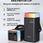 Внешний аккумулятор 60000 Eplutus EB-603Q