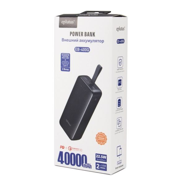 Внешний аккумулятор 40000 Eplutus EB-400Q 1