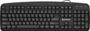 Проводная клавиатура Office HB-910 RU,черный,полноразмерная DEFENDER 1