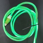 Кабель USB - Type-C светящийся зеленый